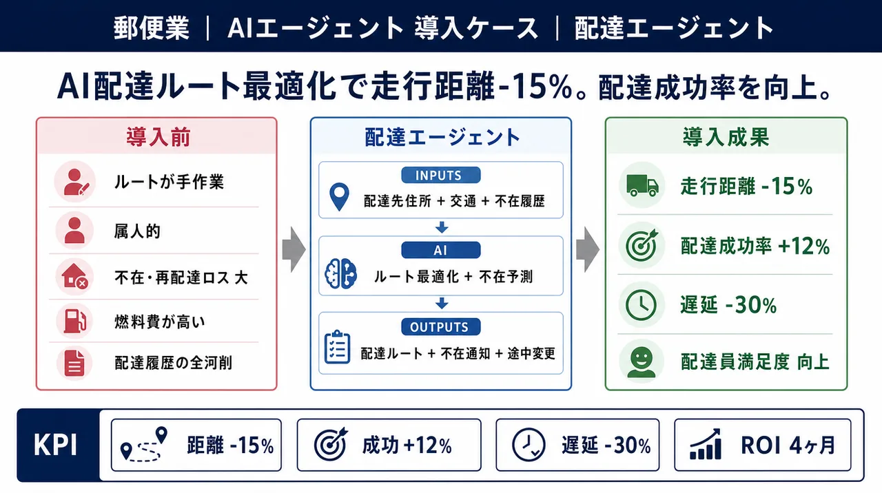 配達エージェント の仕組みインフォグラフィック